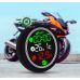 Мотоциклетный термометр воздуха + часы + вольтметр с сенсорным экраном