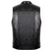 Байкерський шкіряний жилет з бічними блискавками №9114 Байкерський шкіряний жилет з бічними блискавками №9114