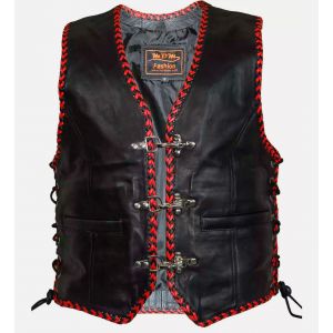 Класичний байкерський жилет №9015