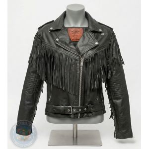 Жіноча шкіряна куртка з бахромою «Arctic Explorer»