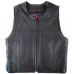 Чоловічий байкерський жилет із перфорованої шкіри (Premium Cowhide)