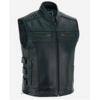 Байкерський шкіряний жилет «Buffalo Rider» 