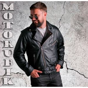 Байкерська шкіряна косуха Rock Time Байкерська шкіряна косуха Rock Time