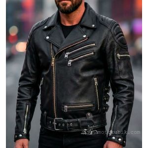 Шкіряна косуха "РОК-СТАР"