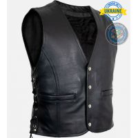 Шкіряний жилет ручної роботи (Premium Tailoring)