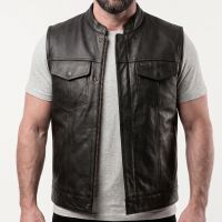 Байкерський шкіряний жилет "Сини Анархії"